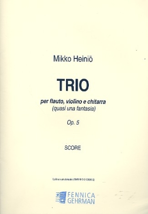 Trio quasi una fantasia op.5 fr Flte, Violine und Gitarre Partitur
