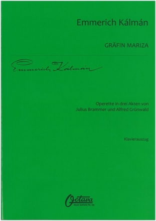 Grfin Mariza Operette in drei Akten Klavierauszug (dt)