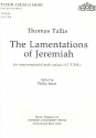 Lamentation of Jeremiah for male chorus score (la)