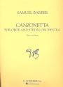 Canzonetta for oboe and string orchestra oboe and piano
