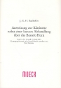 Anweisung zur Klarinette nebst einer kurzen Abhandlung ber das Bassett-Horn  Reprint der Ausgabe Leipzig 1803