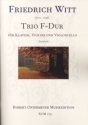 Trio F-Dur fr Violine, Violoncello und Klavier Stimmen