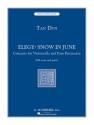 Elegy - Snow in June for violoncello and 4 percussionists score and parts