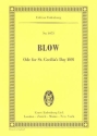 Ode for St. Cecilia's Day fr 4 Solostimmen, Chor und Orchester study score