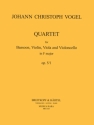 Quartet f major op.5/1 for bassoon, violin, viola and violoncello Score and 4 parts
