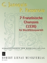 7 franzsische Chansons (1538) fr 4 Blockflten (SATB) Passereau, Pierre, Komponist