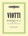 Konzert a-Moll Nr.22 fr Violine und Orchester fr Violine und Klavier