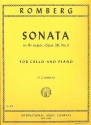 Sonata B flat major op.38,3 for cello and piano