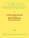 3 Sinfonien fr Streicher Partitur