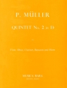 Quintett Es-Dur Nr.2 fr Flte, Oboe, Klarinette, Horn und Fagott Stimmen