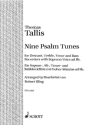 9 psalm tunes F. SATB BLOCKFL. fr SATB Blockflten und hohe Stimme ad lib Partitur