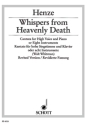 Whispers from 'Death Cantata' for high voice and piano WHITMAN, WALT, TEXT