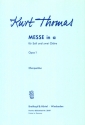 Messe a-Moll op.1 fr Soli und 2 Chre Chorpartitur