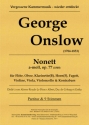 Nonett a-Moll op.77 fr Flte, Oboe, Klarinette, Horn in C, Fagott, Violine, Viola, Cello und Kontrabass,  Partitur und Stimmen