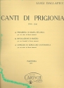 Canti di prigionia (1938-1941) per coro e alcuni strumenti partitura