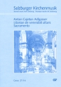 Litaniae de venerabili altaris Sacramento fr gem Chor, Orchester und Bc Salzburger Kirchenmusik