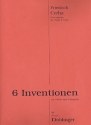 6 Inventionen fr Violine und Violoncello 2 Spielpartituren