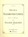 7 Elizabethan Lyrics op. 12 fr hohe Singstimme und Klavier