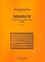 Sonate G-Dur Nr.4 fr Flte, Violine und Bc Partitur und Stimmen (Bc ausgesetzt)