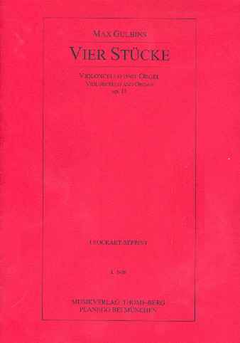 4 Stcke op.14 fr Violoncello und Orgel