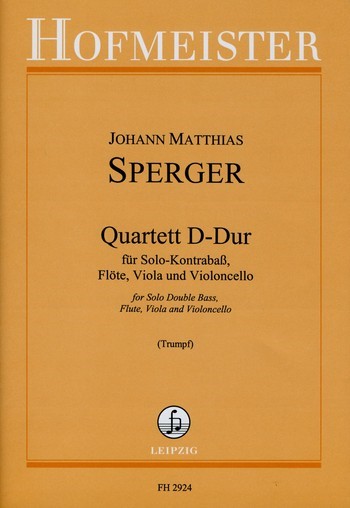 Quartett D-dur fr Kontrabass, Flte, Viola und Violoncello
