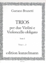 Trios Serie 1 Band 1 (Nr.1-2) fr 2 Violinen und Violoncello Partitur und Stimmen