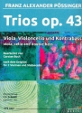 Trios op.43 fr Viola, Violoncello und Kontrabass Partitur und Stimmen