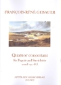 Quatuor concertant a-Moll op.40,2 fr Fagott, Violine, Viola und Violoncello Stimmen