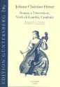 Sonate G-Dur fr Traversflte, Viola da gamba und Bc Partitur und Stimmen