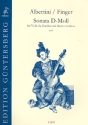 Sonata D-Moll fr Viola da gamba und Bc Partitur und Stimmen