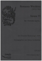 Sonate Nr.6 fr 2 Violinen, 2 Violen, Violone und Bc Partitur und Stimmen (Bc ausgesetzt)