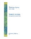 3 Poems for soprano and bassethorn 2 scores