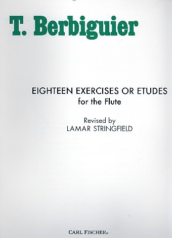 18 exercises or etudes for the flute