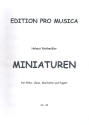 Miniaturen op.31 fr Flte, Oboe, Klarinette und Fagott Stimmen