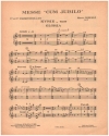 Messe cum jubilo op.11 pour baryton(s), orgue et quintette  cordes trompettes 1/2 en ut (ad lib)