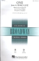 One from A Chorus Line for female chorus (SSA), piano and rhythm section,  score