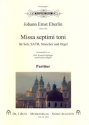 Missa septimi toni fr Soli, gem Chor, Streicher und Orgel Partitur