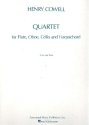 Quartet for flute, oboe, cello and harpsichord score and parts