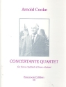 Concertante Quartet for 3 clarinets amd bass clarinet score and parts