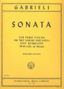 Sonata c major for 3 violins or 2 violins and viola and keyboard (vc ad lib.)