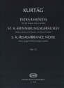 Sz.K.-Erinnerungsgerusch op.12 fr Gesang und Violine Partitur und Stimme (dt/en/ung)
