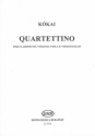 Quartettino fr Klarinette, Violine, Viola und Violoncello Partitur und Stimmen