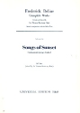 Songs of Sunset for soli, mixed chorus and orchestra score