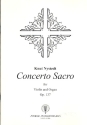 Concerto sacro op.137 for violin and organ