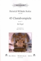 45 Choralvorspiele aus op.51 fr Orgel