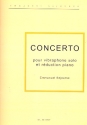 Concerto pour vibraphone et orchestre  cordes reduction pour vibraphone et piano