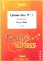 Quintettino Nr.1 fr 2 Trompeten, Horn in F, Posaune und Tuba Partitur und Stimmen