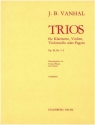 Trios op.20 Nr.1-3 fr Klarinette, Violine und Violoncello (Fagott) Stimmen