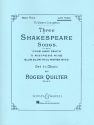 3 Shakespeare Songs op. 6 fr tiefe Singstimme und Klavier
