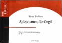 Aphorismen fr Orgel